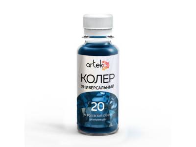 Паста колеровочная бутылка ПЭТ 20 королевский синий 0,1кг (108) АРТЭКО, рис. 1